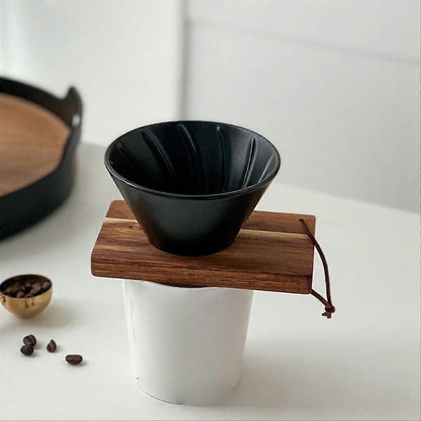Hæld over kaffefilter tragtkop Keramisk hæld over kaffedrypper