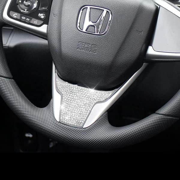 Honda Civic -ohjauspyörän lisävarusteet Bling Crystal -autokoriste