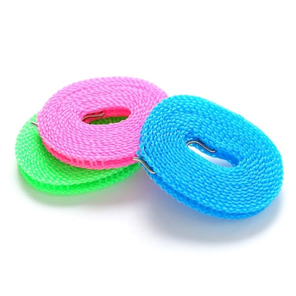 3-pack Windproof Clothesline, Non-slip Clothesline, Nylon Rope