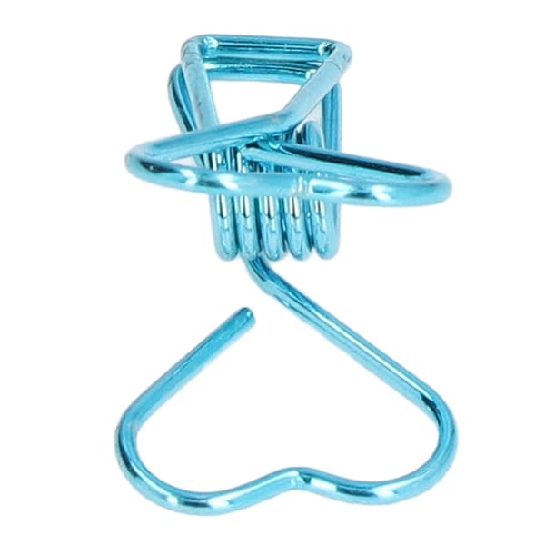 20 paperclip Elegant style Durable wear-resistant stable reliable small compact storage tools for office Blue