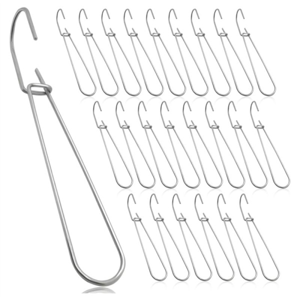 Pattern Hooks 24 Pcs Metal Pattern Hangers 18.5 cm Sewing Pattern Making Paper Storage Hangers Hanger-FF-