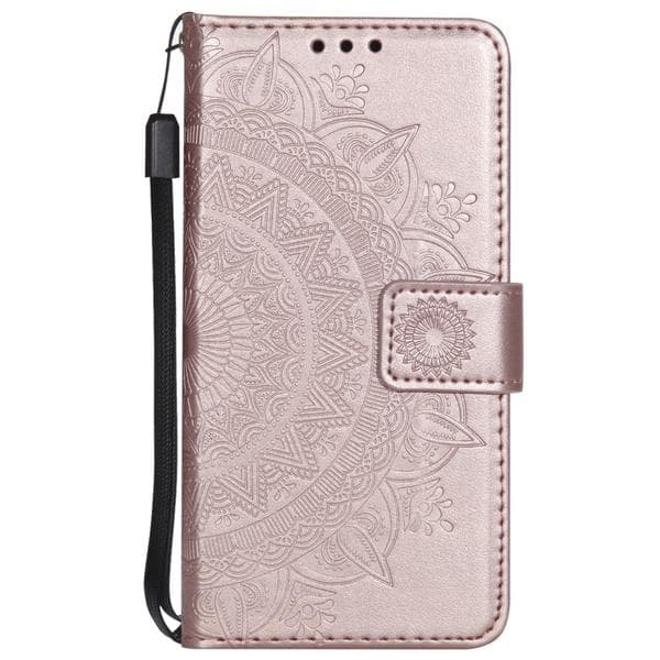 Kompatibel med iPhone, iPhone 7/8/SE (2020/2022) - Mandala Plånboksfodral - Roséguld