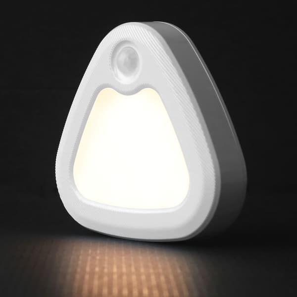 Mini trådlös triangulär sensor-nattlampa Batteridriven sladdlös lampa för vardagsrummet 1 st 1PCs