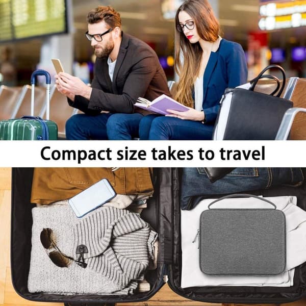 Allecto Premium - Watch Strap Storage Box - Organizer - Watch Box with 20 Compartments - Waterproof Nylon Storage Case