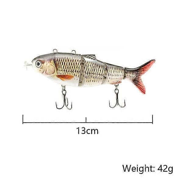 Självsimmande fiskedrag USB Uppladdningsbart AA -Sy