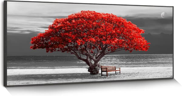 50X100cm Svart Ram Stor Moderne Stue Veggdekorasjon, Re