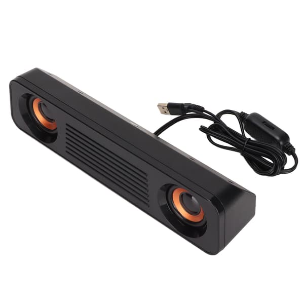 Wired Speaker HiFi Stereo Subwoofer USB Powered 3.5mm Plug Portable Desktop Speaker for TV Computer