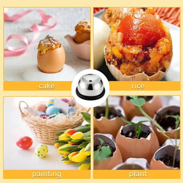 Egg opener Egg puncher, Semi-automatic stainless steel eggshell puncher, Egg picker Pricker Divider Whisk with lock