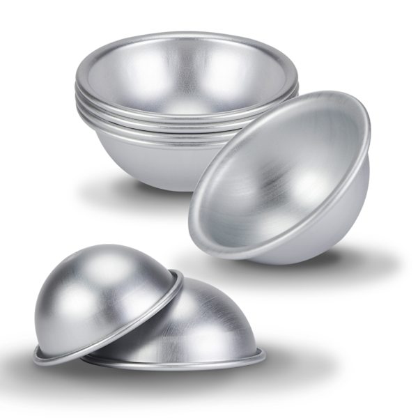 9 cm Halvcirkelformet Aluminium Halvkugle Chiffon Kageform Bikini Kage Dessert Budding Bageform