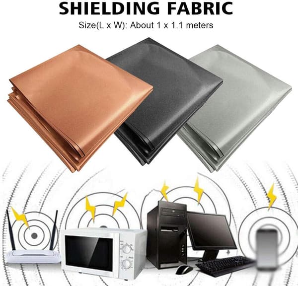 Faraday Fabric Kit - EMF Shielding Faraday Fabric - EMF Protection Fabric, RFID Blocking Material 39\"x43\" inches (Gold)
