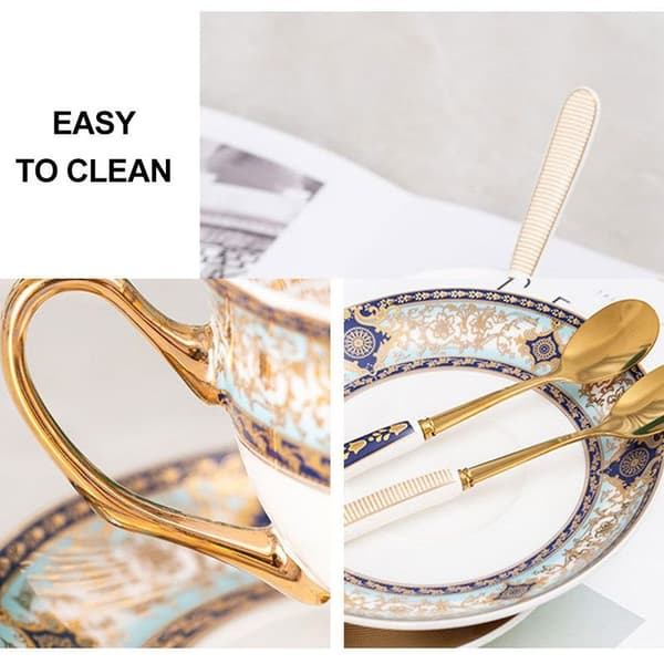 High-quality bone china coffee set, 3 pieces