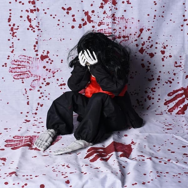 Halloween Shaking Crying Ghost Doll Voice Control Ghost Props Halloween Party Decorations Haunted House Props