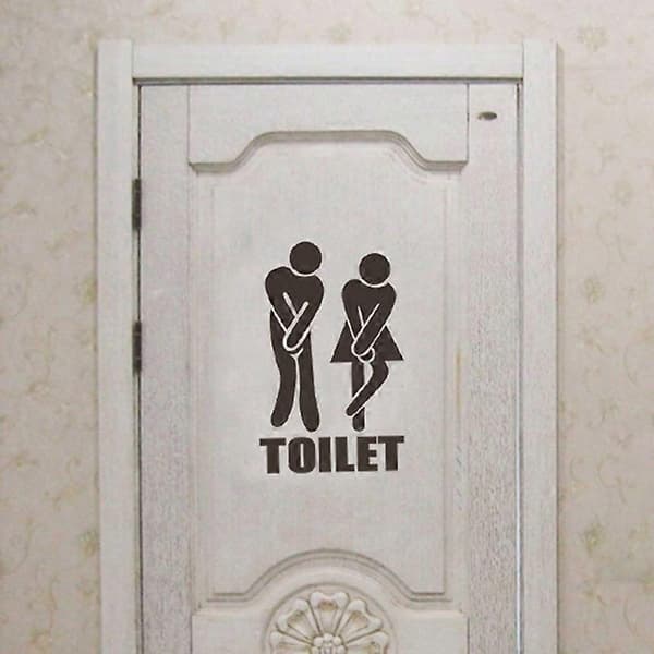 WC-kyltti, oven seinätarra, vedenpitävä seinämaalaus, kodinsisustus