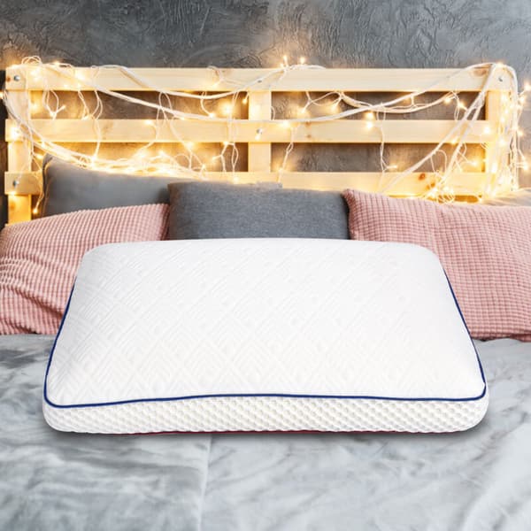 Memory Foam Pillow, Warm and Cool Double-Sided Orthopedic Pillow for Bedroom KLB