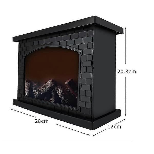 Electric Fireplace Lantern LED Flame Log Effect Fireplace Lantern for Home Decor Indoor Christmas Decorations