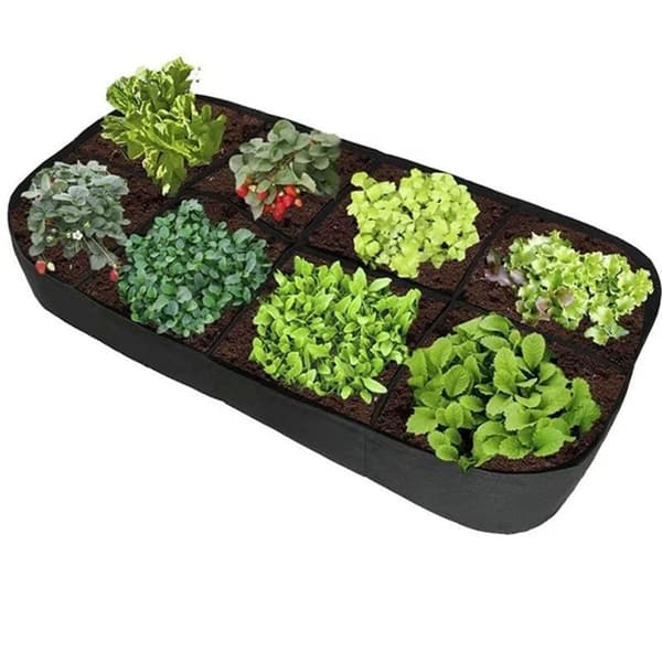 Plantepose til have og balkon, 180 x 90 x 30 cm, sort