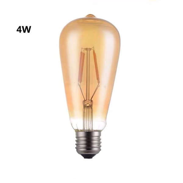 Edison pære E27.7 stk 4W LED-pære ST64 pærer KLB