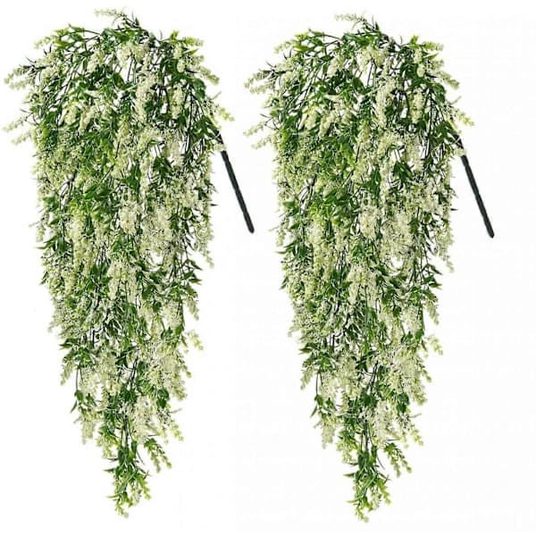 Artificial Plant 2-pack UV-resistant Artificial Hanging Plants Artificial Flowers