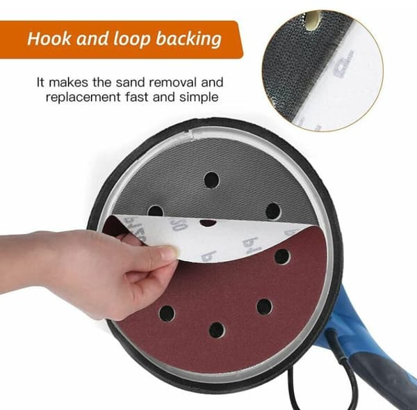 50-pack 180mm 240 Grit Sanding Discs 180mm Discs 8 Hole Sandpaper for Wall Sander