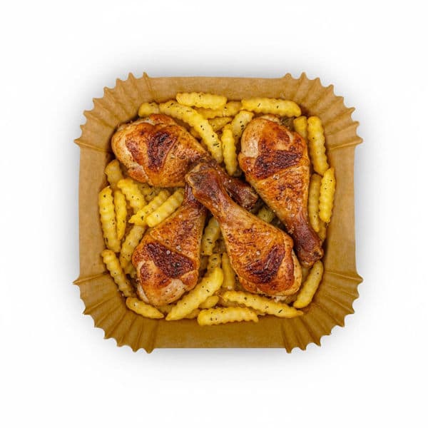 Airfryer Bakepapir 23cm 100stk, Engangs bakepapir for Airfryer-matlaging