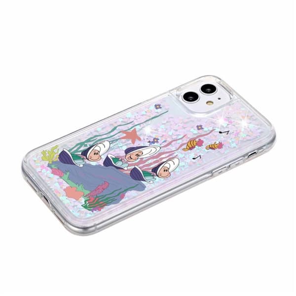 Liquid Glitter Phone Case Compatible with iPhone Dynamic Liquid Moving Sand TPU Flash Cover Case