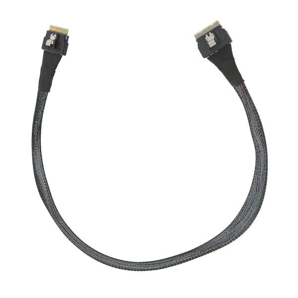 Ohut SAS SFF‑8654 8i – SFF‑8654 8i 24Gbps SAS4.0 30AWG -sovitinkaapeli – 0,5 m / 0,5 jaardia