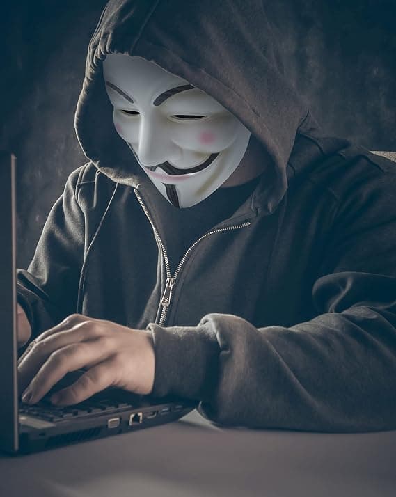 Udekit hacker-maske V for Vendetta anonym Halloween cosplay kostumefest rekvisit