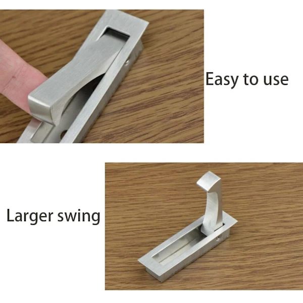 2-pack Pocket Door Edge Pull Sliding Closet Door Flush Handles