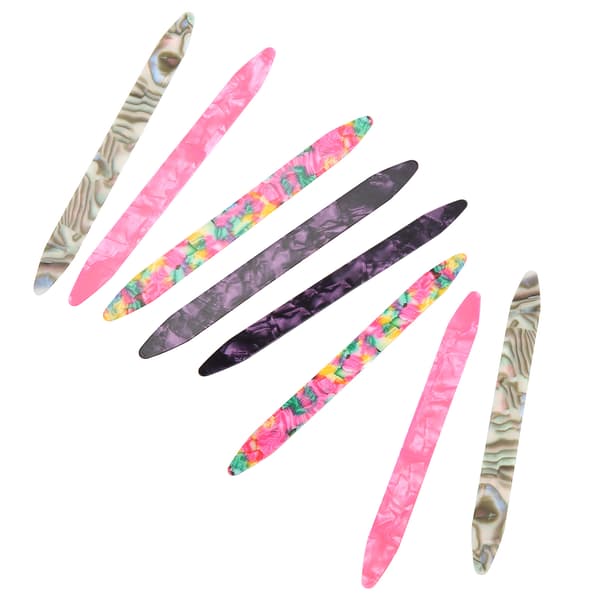 10 Pieces 0.71mm Oud Picks Celluloid Flexible Picks Replacement for Plucked Instruments