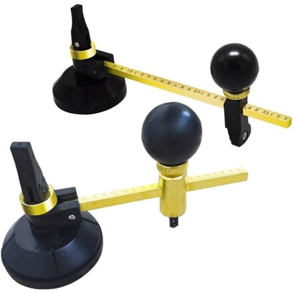 Professional Circular Glass Cutter with Adjustable Settings and Secure Suction Cup (300mm)