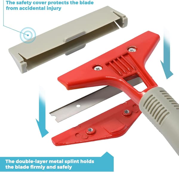 Industriell skrape med 10 blader (21*10 cm), Plancha-skrape for Wa