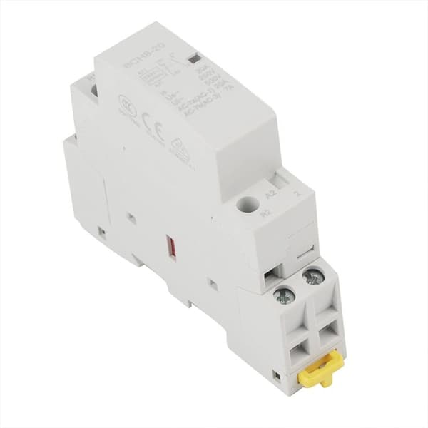 DIN AC Contactor, 20A 2 Pole 1NO 1NC 50/60HZ Coil Contactor 220V (220V/230V)