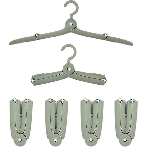 Portable Folding Travel Hangers, Multifunctional Hangers, Foldable Drying Rack for Vacation, Camping, 6 Pcs
