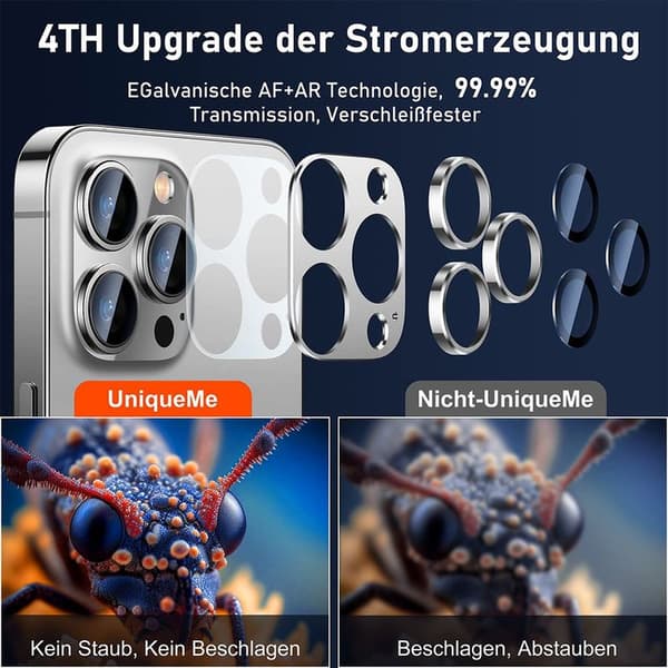 til iPhone 13 Pro/iPhone 13 Pro Max Kamerabeskyttelse, [Ét-stykke