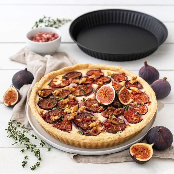 Pizzaform, Non-Stick Karbonstål Bakeform Ovnspanne Dyp Non-Sticky