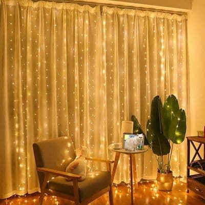 2x2m 200 LED IP65 Vedenkestävä valoverho sisä- ja ulkokäyttöön PZCC