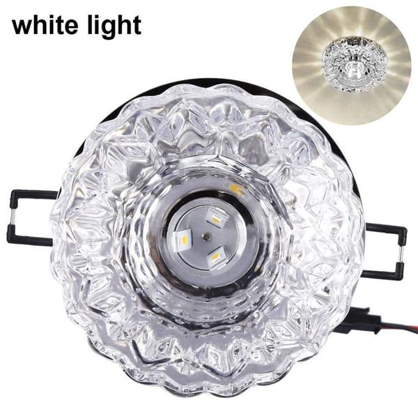 LED Ceiling Light Crystal Glass Lamp Lighting Style 2 KLB