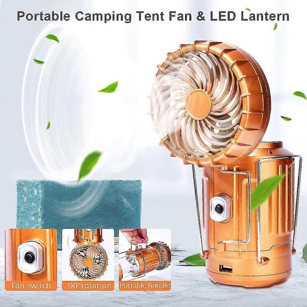 LED campingvifte for campingbelysning Bærbare teltvifter Camping LED-lamper