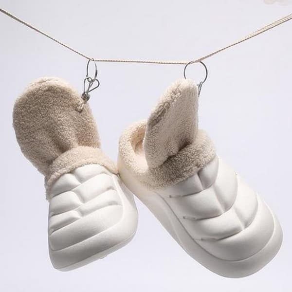 Women's Slippers with Lined Sole, Fluffy and Warm