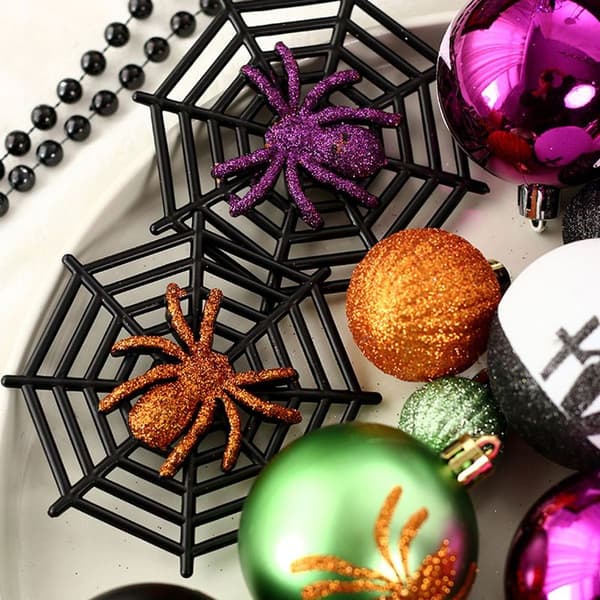 41 stk Halloween-kulepynt, Halloween-trehengende pynt, nattjul