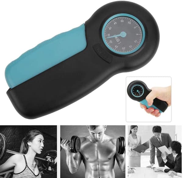 (Grå) Bärbar handdynamometer Digital handgreppsstyrka M