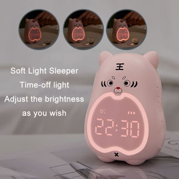 Electronic Alarm Clock for Kids with Night Light (Blue)