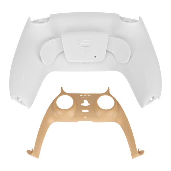 Game Controller Bagknapbeslag Professionel Mapping Burst Gamepad Dobbelt Bagknap til PS5 Controller Hvid