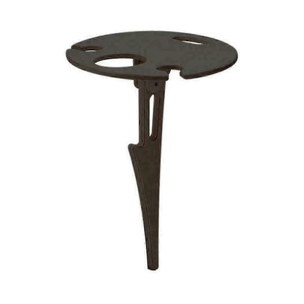 Outdoor Wine Table Portable Picnic Table Wine Glass Rack Black Folding Table