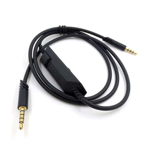 Svart lydhodetelefonkabel for Astro A10 A40 Gaming Headset