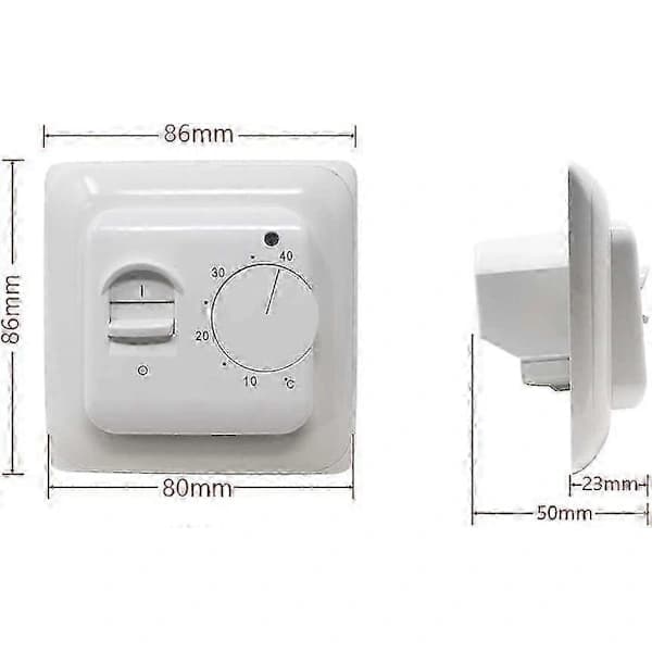 Manual Mechanical Floor Heating Thermostat Controller AC 220V 16A with Probe EU Compatible