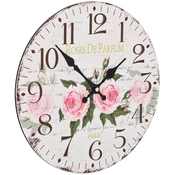 Vintage Veggklokke Blomst 30 cm