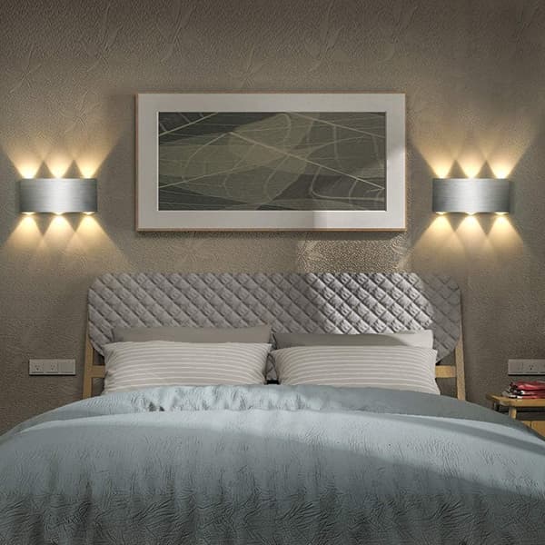 LED Wall Light 6W Indoor Wall Lamp Modern Square Up and Down Al