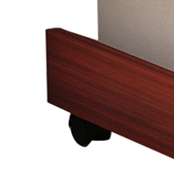 Computer Tower Stand Universal Mobil Ergonomisk Udvidet Træ PC Computer Stand med Hjul Teak