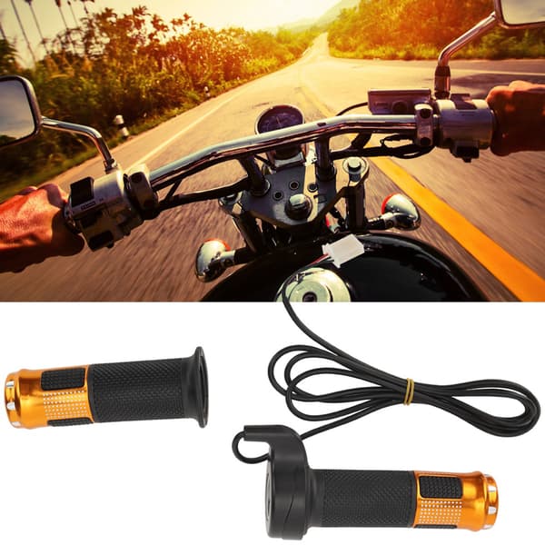 1 Pair Universal Electric Scooter Twist Handle Throttle Left Right Replacement 1.45M Cable